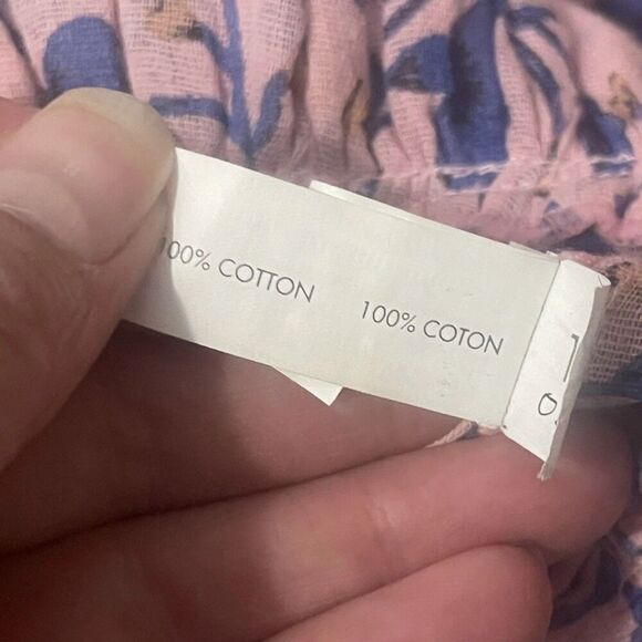 POUPETTE ST BARTH Tunic Top Size XS Pink Ruffle Bohemian Boho Chic Beach Coverup - Picture 10 of 12